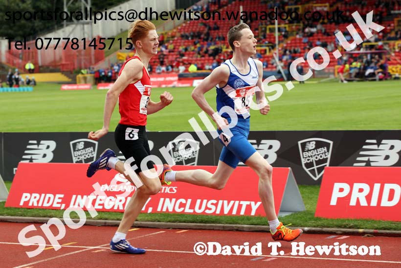 Junior boys 800 metres, English Schools Track and Field. Photo: David T. Hewitson/Sports for All Pics